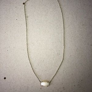 Kendra Scott Elisa Pendant White Mother of Pearl